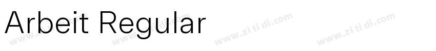 Arbeit Regular字体转换